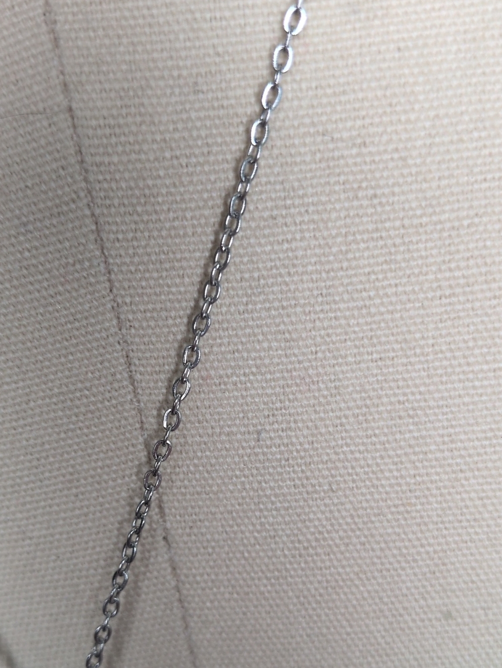 Silver Tone Compass Rose Starburst Pendant Long Chain Necklace - Picture 4 of 5